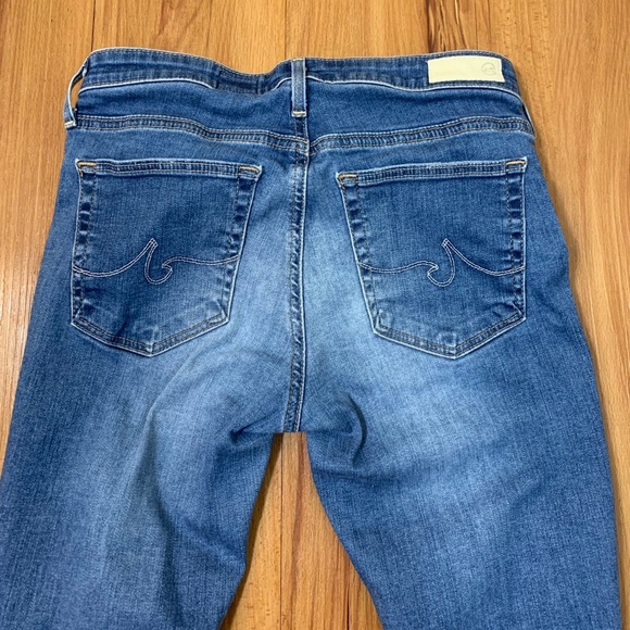 AG The Middi Ankle Distressed Raw Hem Jeans - Picture 8 of 16